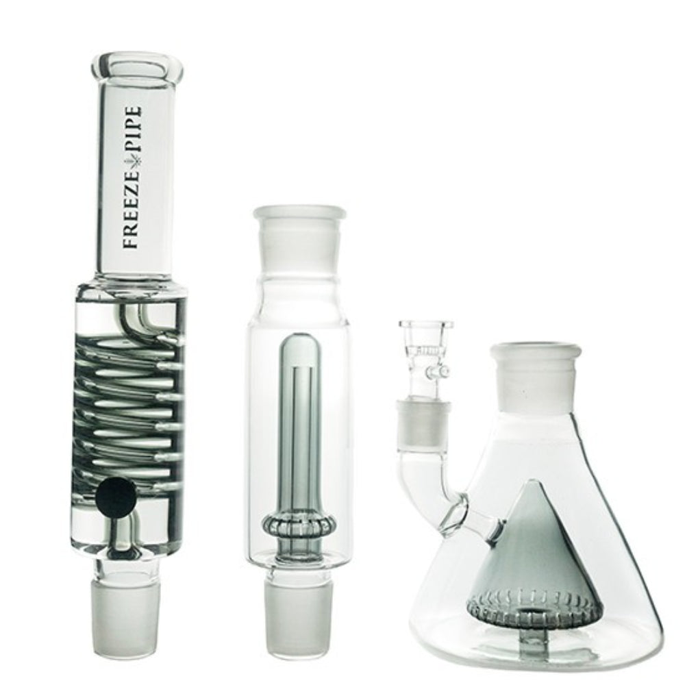 Freeze Pipe Dual Glycerin Chamber Bong | Seperated parts