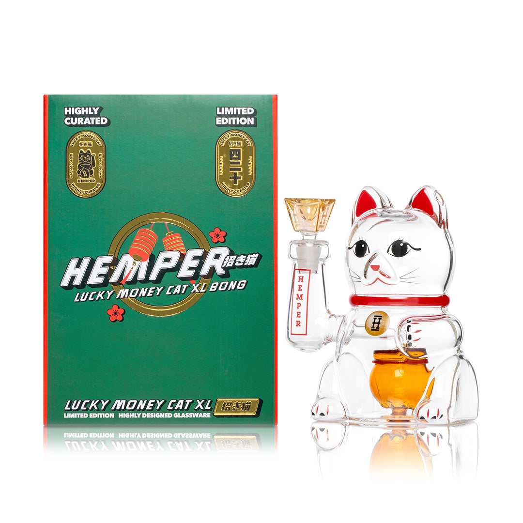 Hemper Lucky Cat Glass Bong