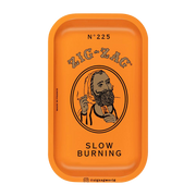 Zig Zag Small Metal Orange Rolling Tray