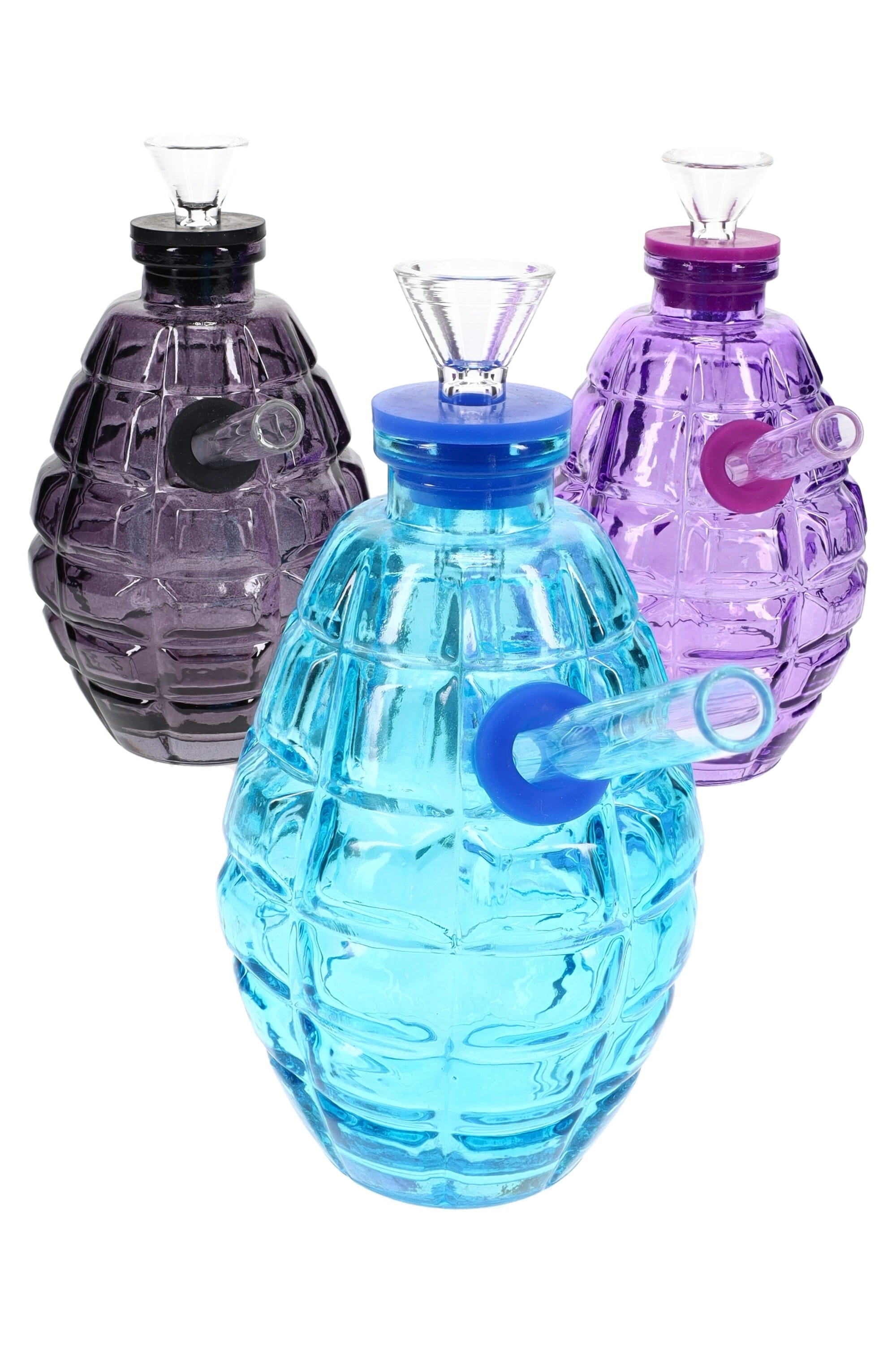 Primate Glass Colored Glass Grenade Bong “Blast Buddy” – 4½″