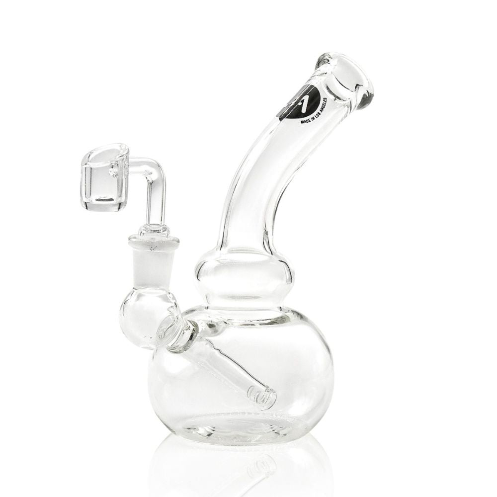 LA Pipes Mini Bubble Base Dab Rig - Side View 1