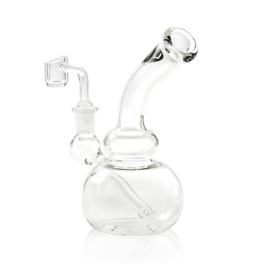 LA Pipes Mini Bubble Base Dab Rig - Side View 2