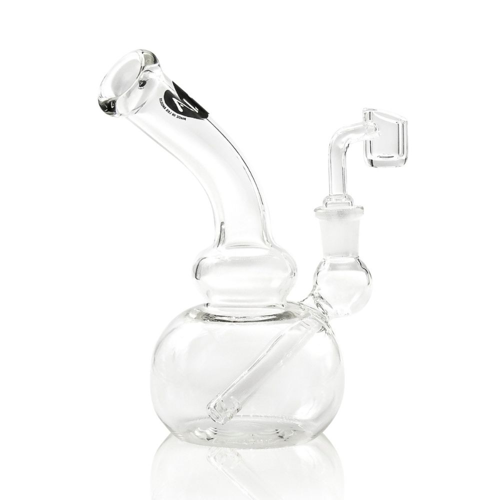 LA Pipes Mini Bubble Base Dab Rig - Side View 3