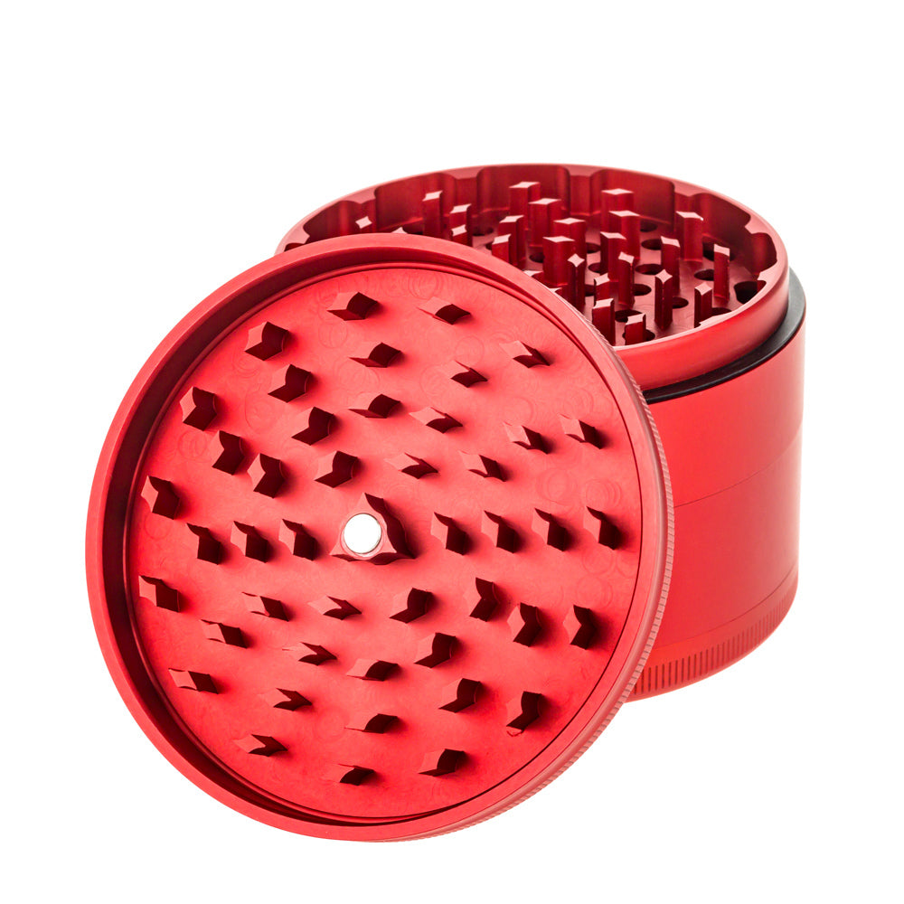 Beamer 4-Part Big Boy 90 Aircraft Grade Aluminum Grinder | Lid removed 
