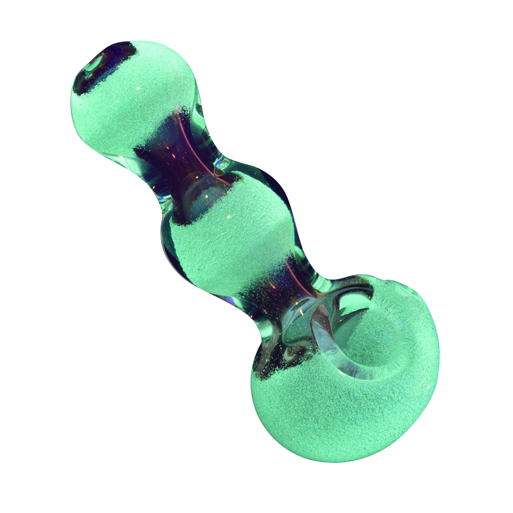 Triple Glow Bubble Fumed Spoon Pipe