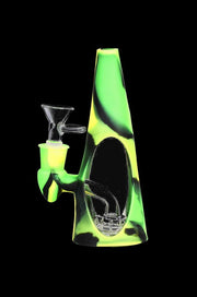 Sili-Cone Glass Cone Bong with Silicone Shell