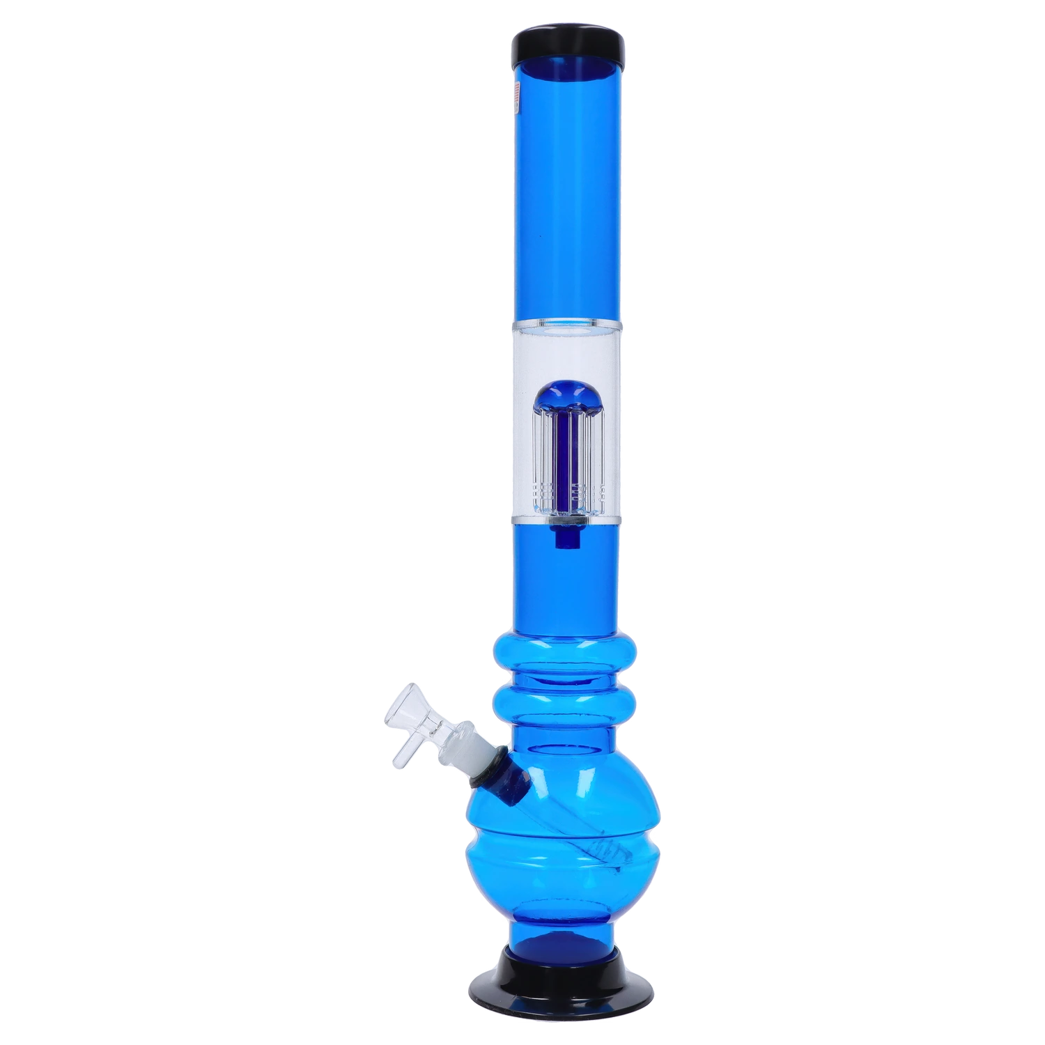 JM Plastics Bubble Base with Glass Perc Acrylic Bong