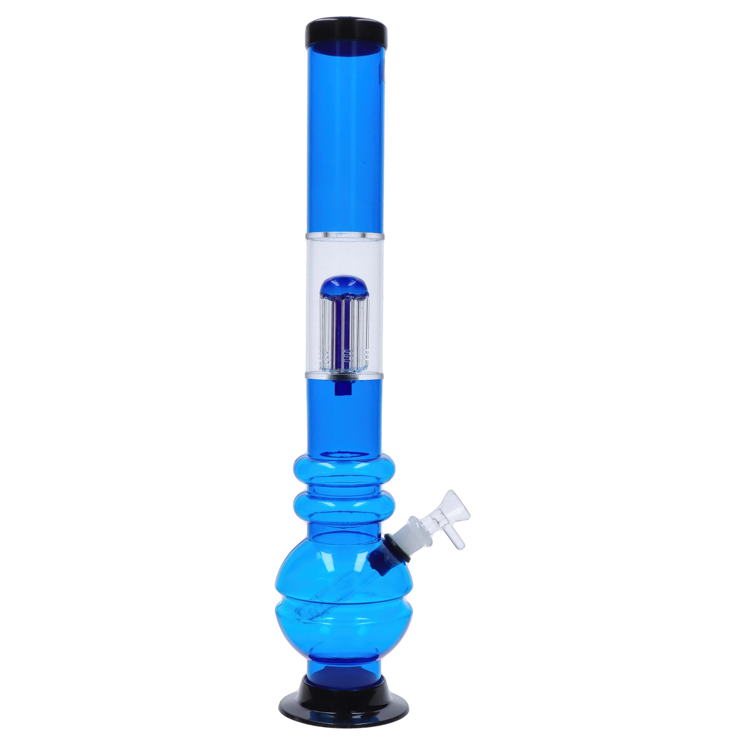 JM Plastics Bubble Base with Glass Perc Acrylic Bong