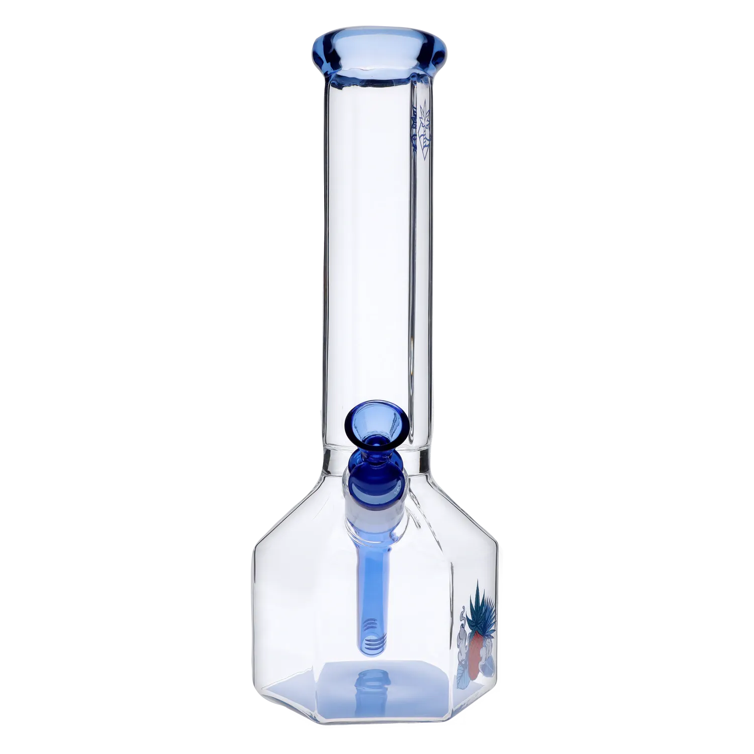 Cabana Cannabis Co. Pineapple Water Pipe Light Blue - 12in