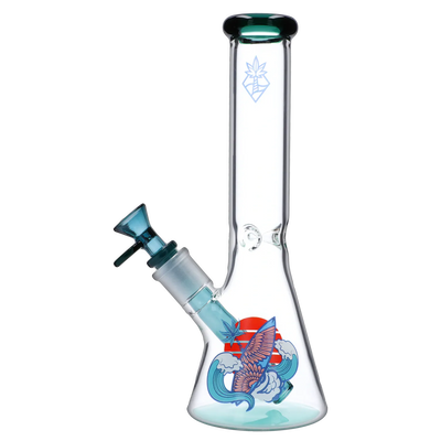 Cabana Cannabis Co. Surf Board Water Pipe Teal - 10in