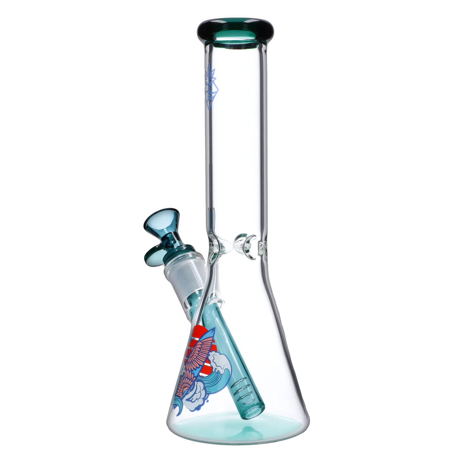 Cabana Cannabis Co. Surf Board Water Pipe Teal - 10in