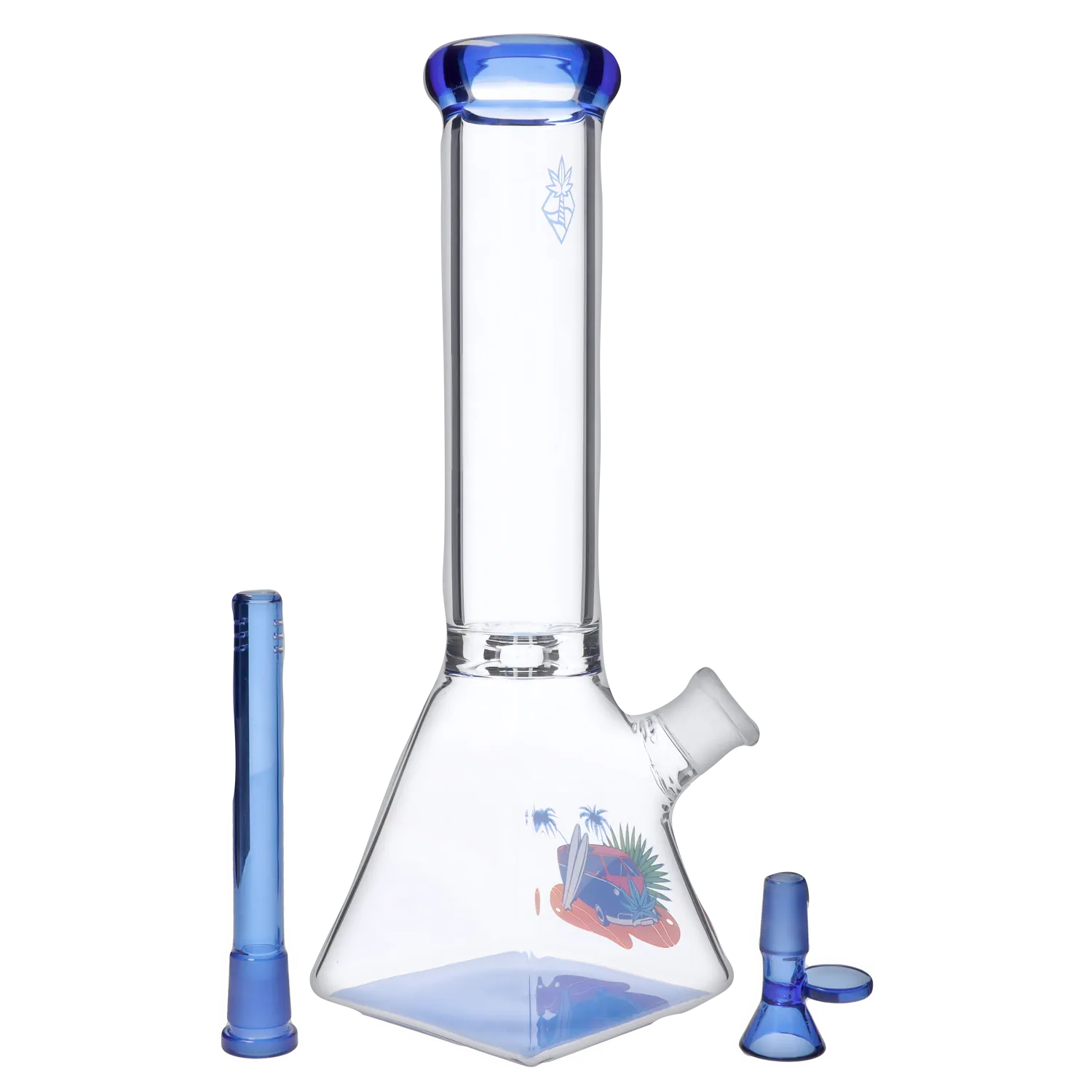 Cabana Cannabis Co. Van Water Pipe Blue - 12in
