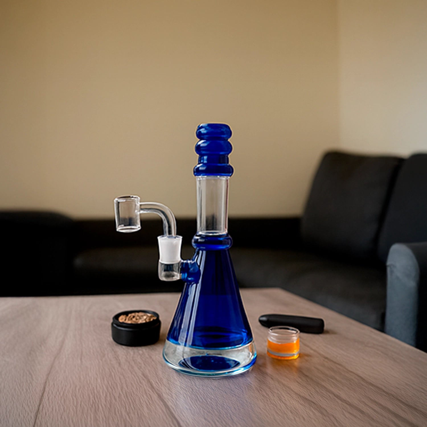 Beaker Base Bubbler with Fixed Diffuser Downstem
