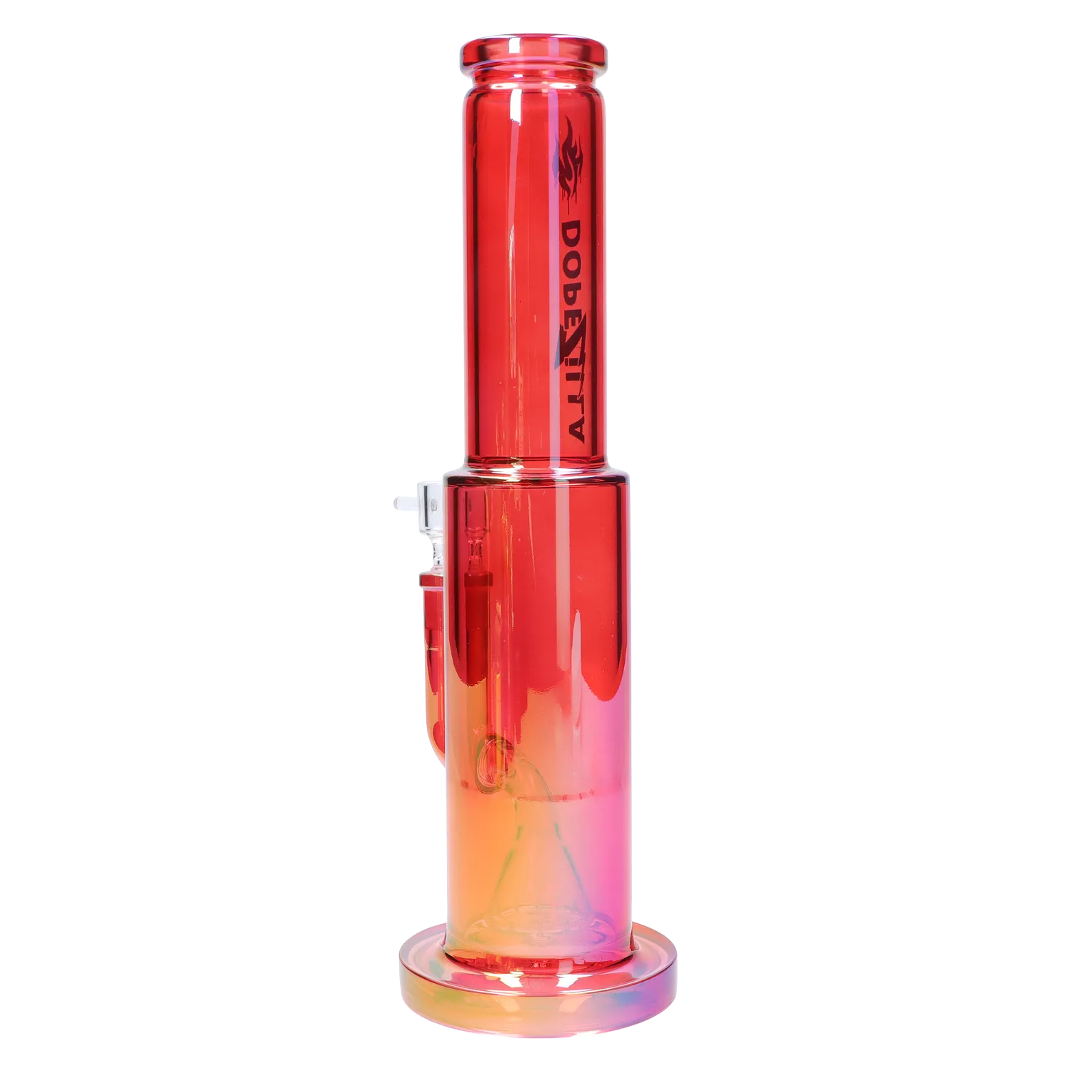 Dopezilla Elemental Dragon Straight Tube Water Pipe 13 in. Red