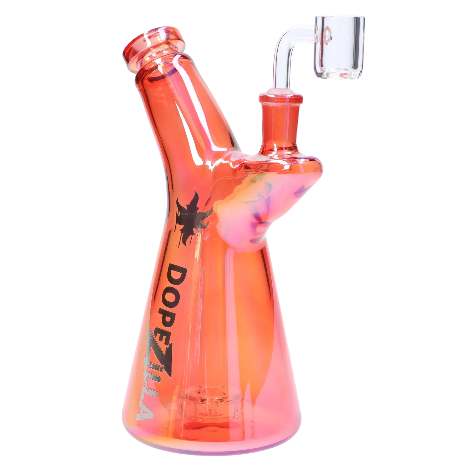 Dopezilla Elemental Phoenix Dab Rig 7 in. Orange