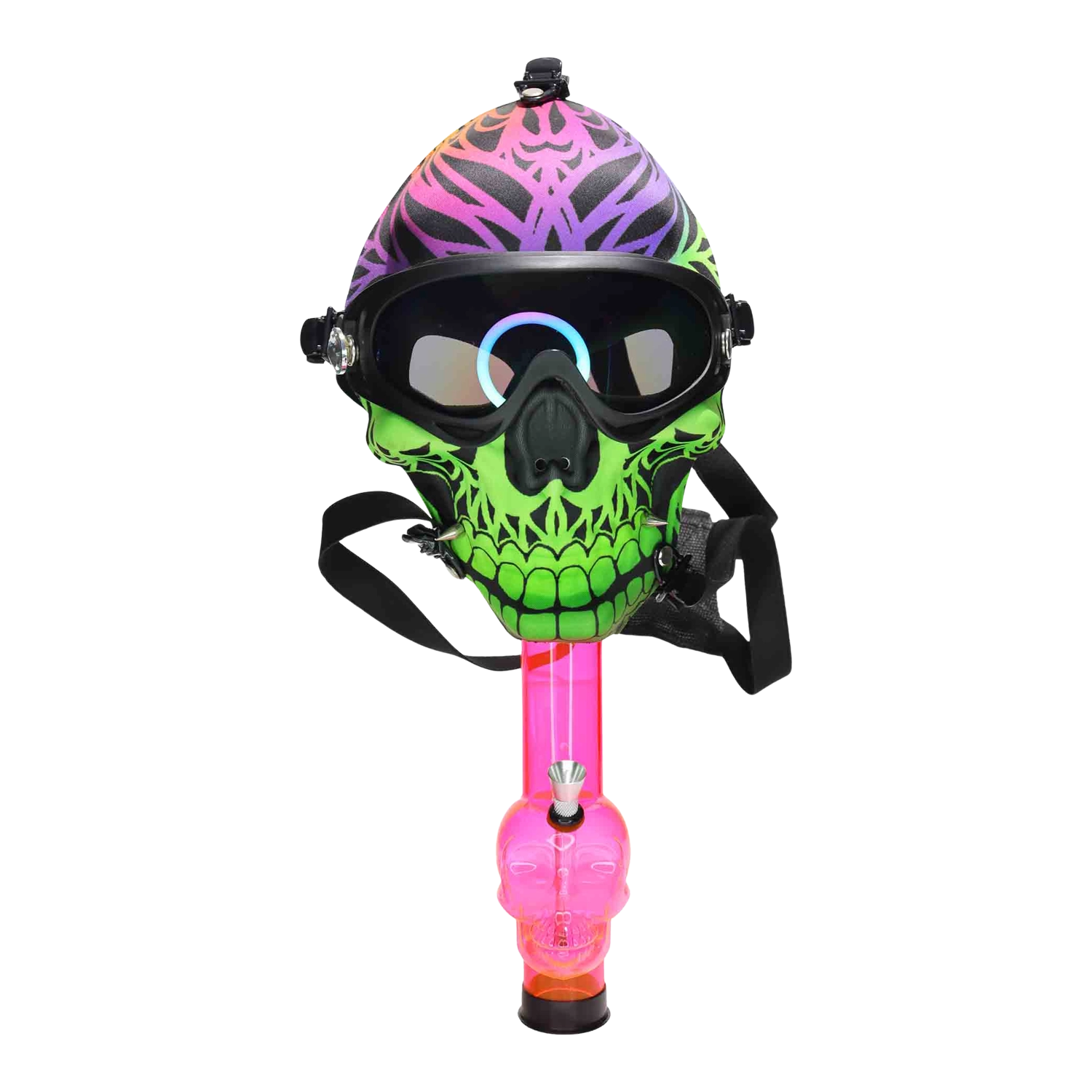 GC Smiling Neon Skull  Gas Mask