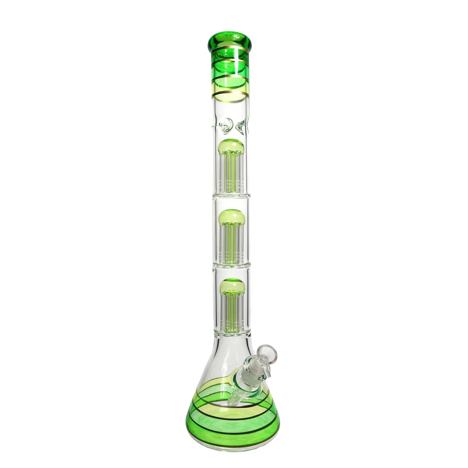 GC Triple Chamber Mushroom Perc Beaker Water Pipe - 22 in.
