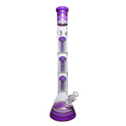 GC Triple Chamber Mushroom Perc Beaker Water Pipe - 22 in.
