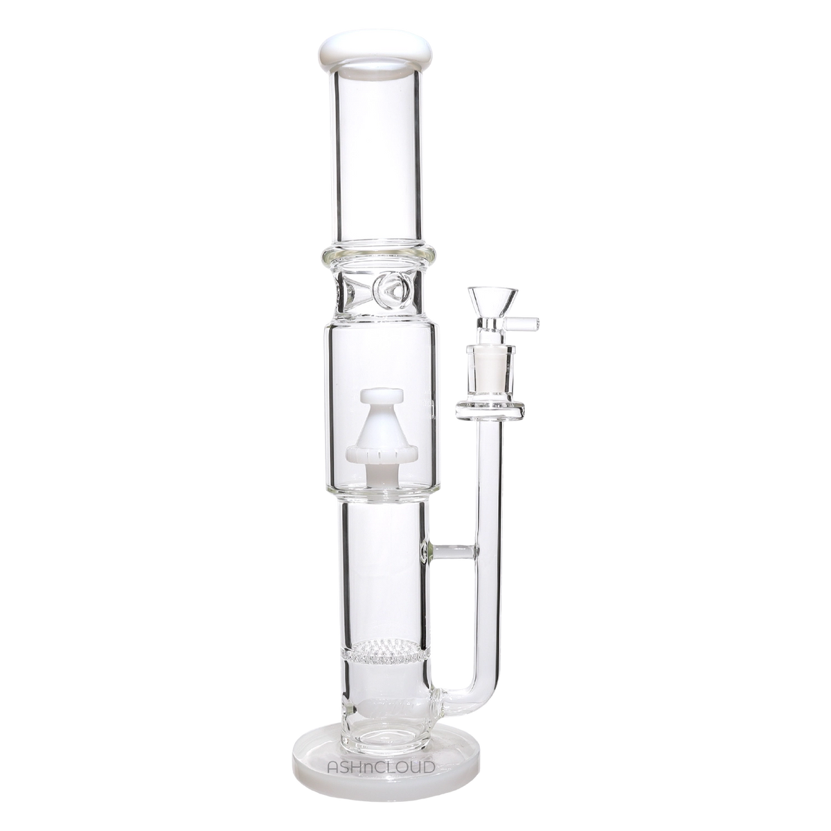 GC Straight Tube with Stacked Percs Water Pipe - 17 in.