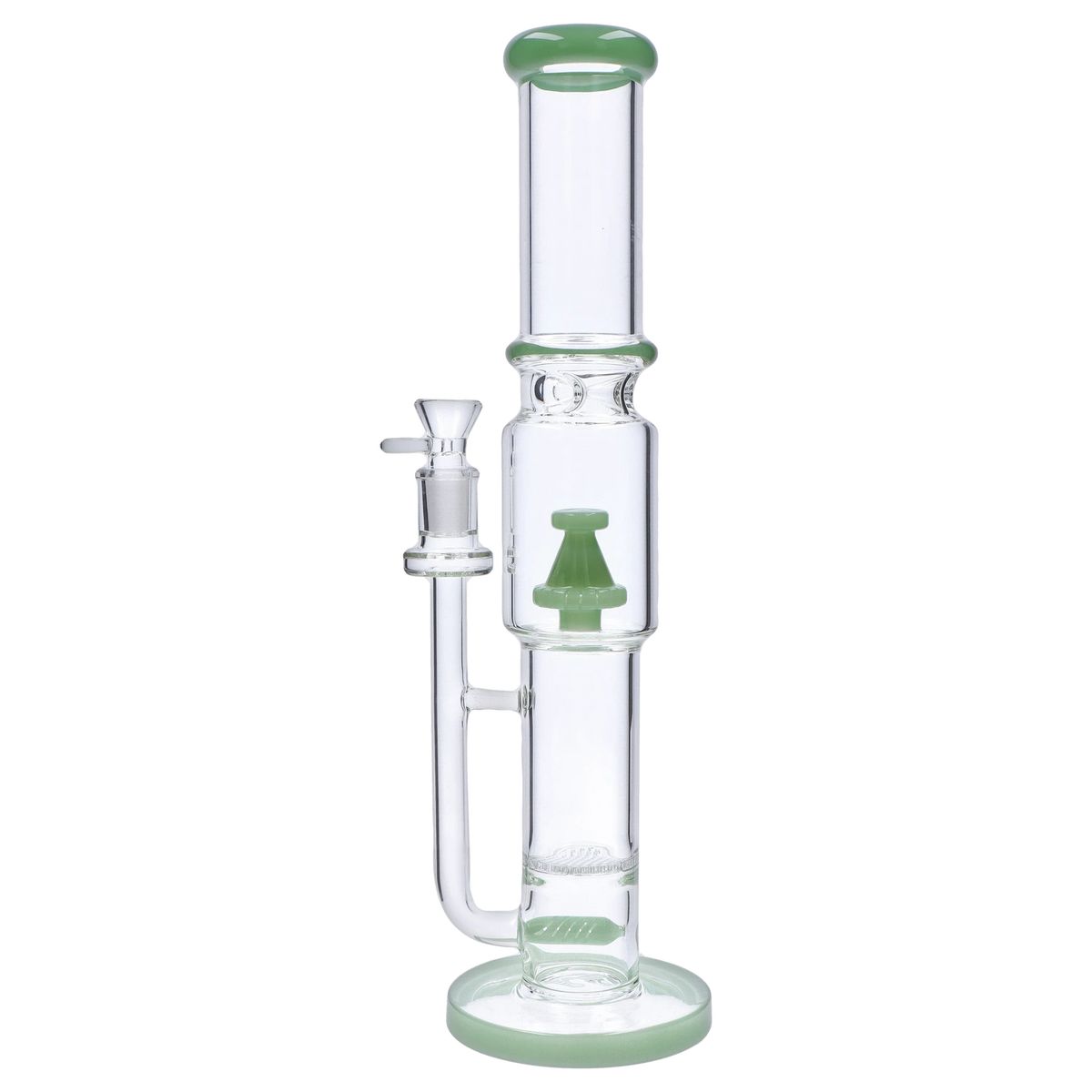 GC Straight Tube with Stacked Percs Water Pipe - 17 in.