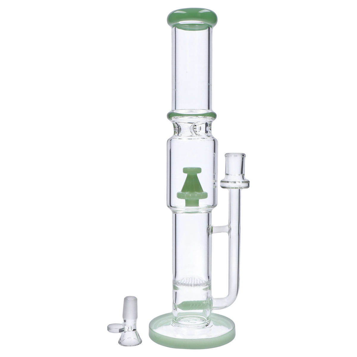 GC Straight Tube with Stacked Percs Water Pipe - 17 in.