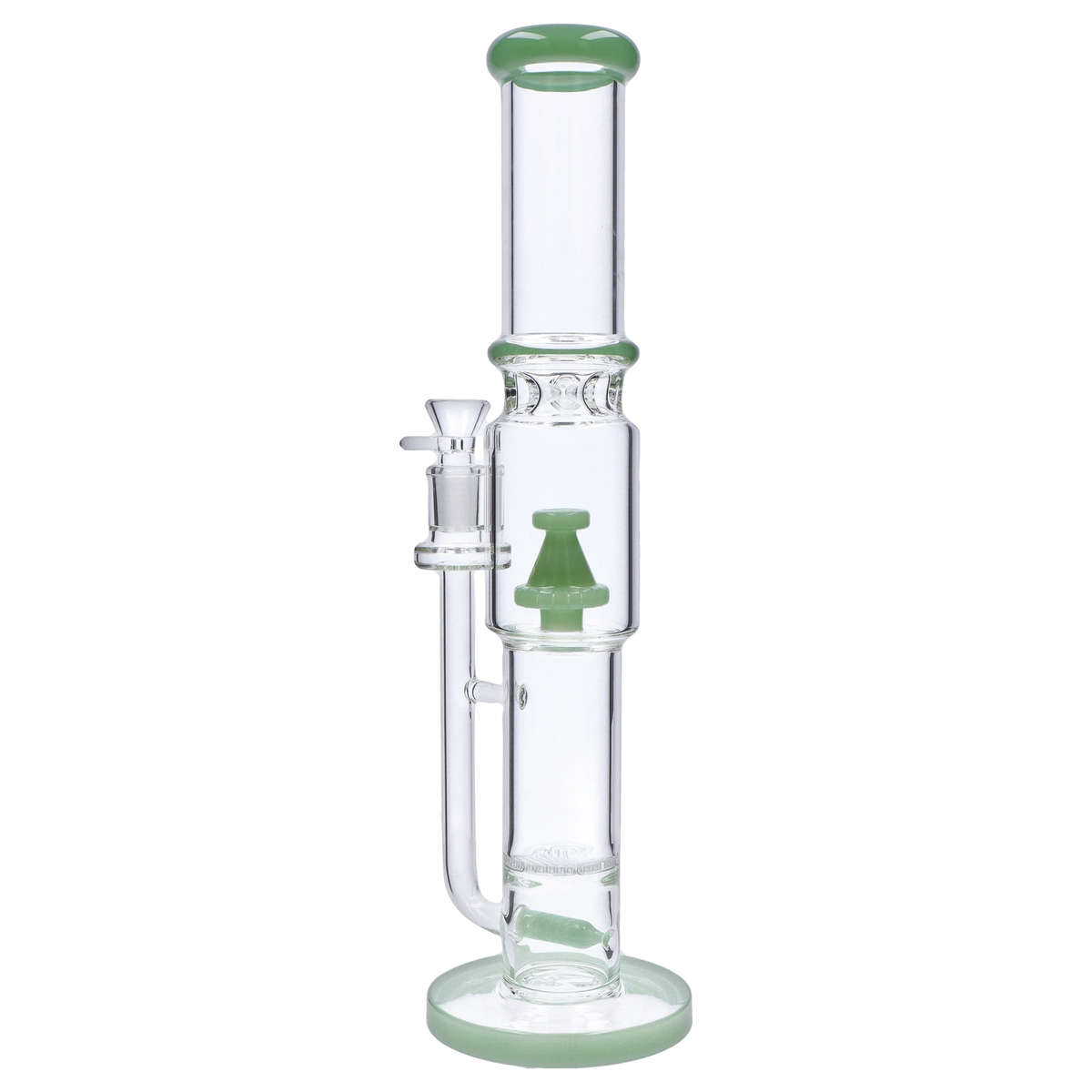 GC Straight Tube with Stacked Percs Water Pipe - 17 in.