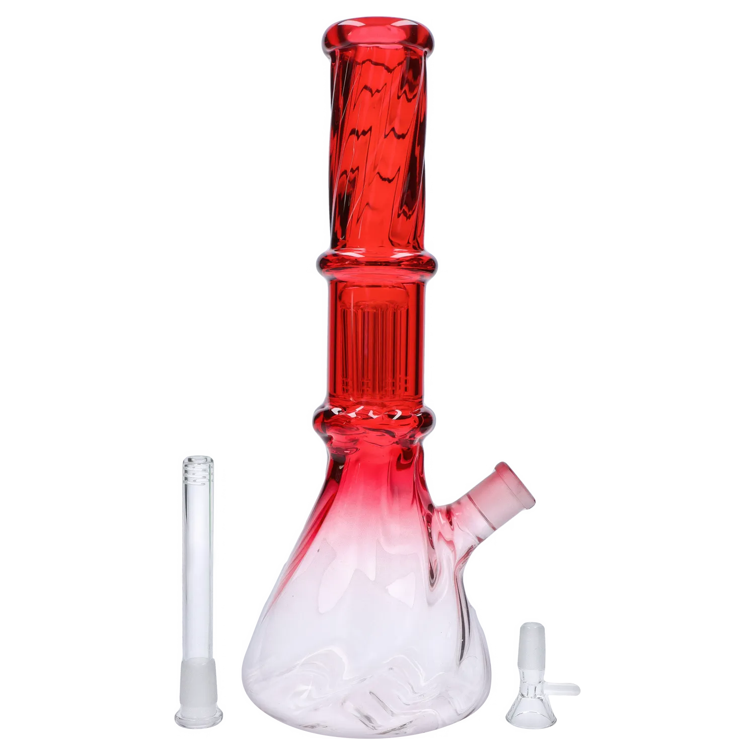 GC Twisted Neon Beaker with Tree Perc