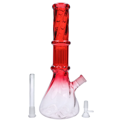 GC Twisted Neon Beaker with Tree Perc