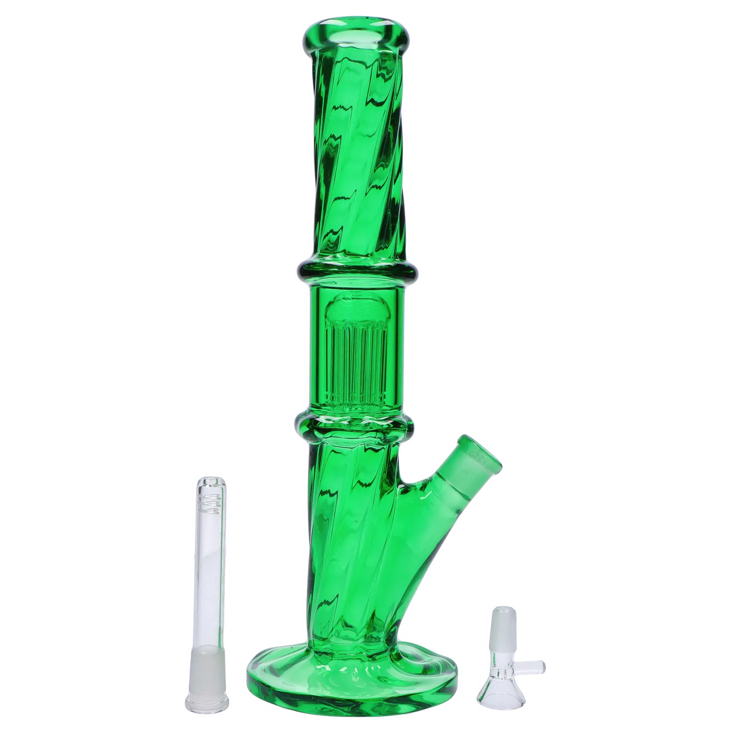 GC Twisted Straight Tube with Tree Perc