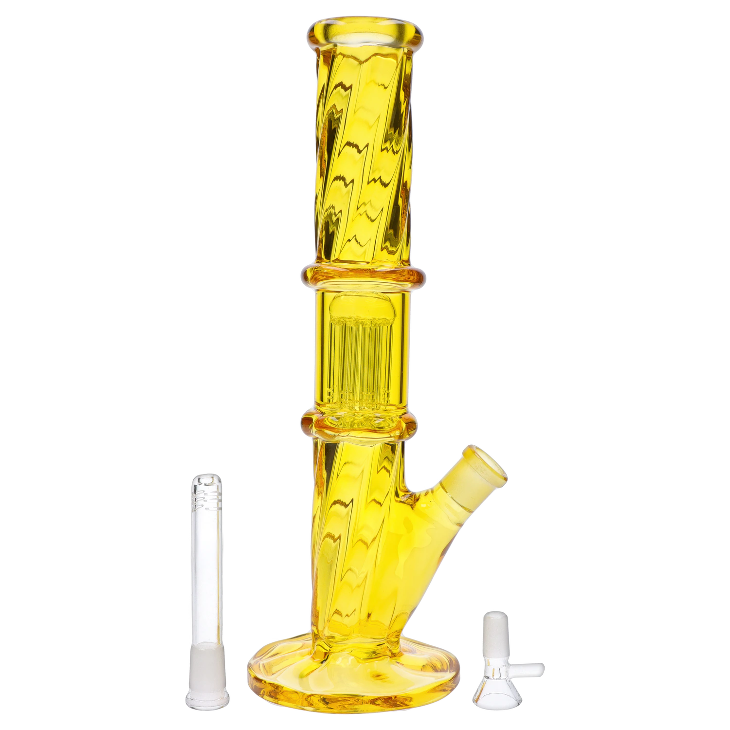 GC Twisted Straight Tube with Tree Perc