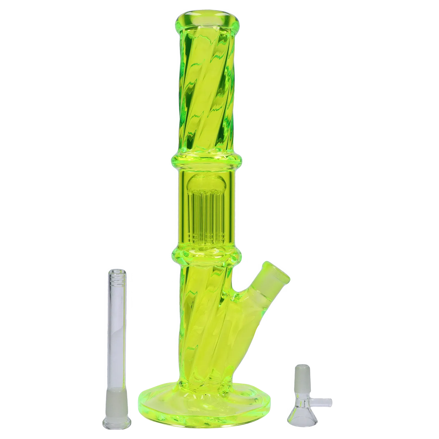 GC Twisted Straight Tube with Tree Perc