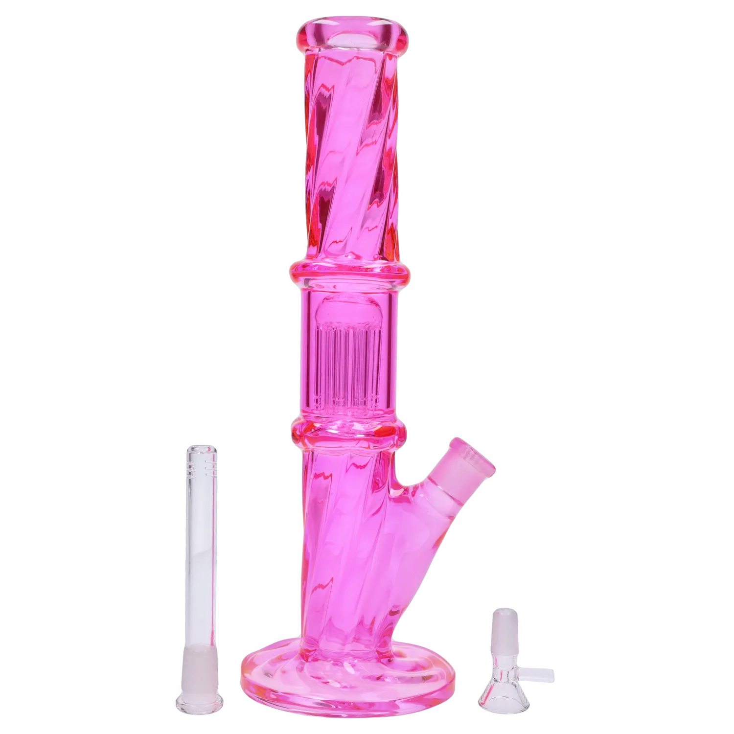 GC Twisted Straight Tube with Tree Perc