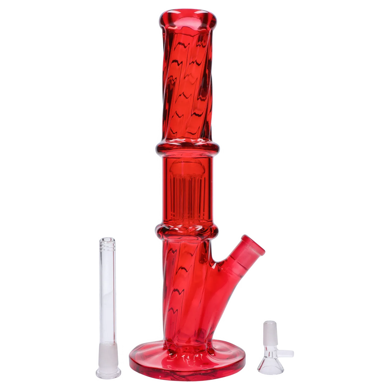 GC Twisted Straight Tube with Tree Perc