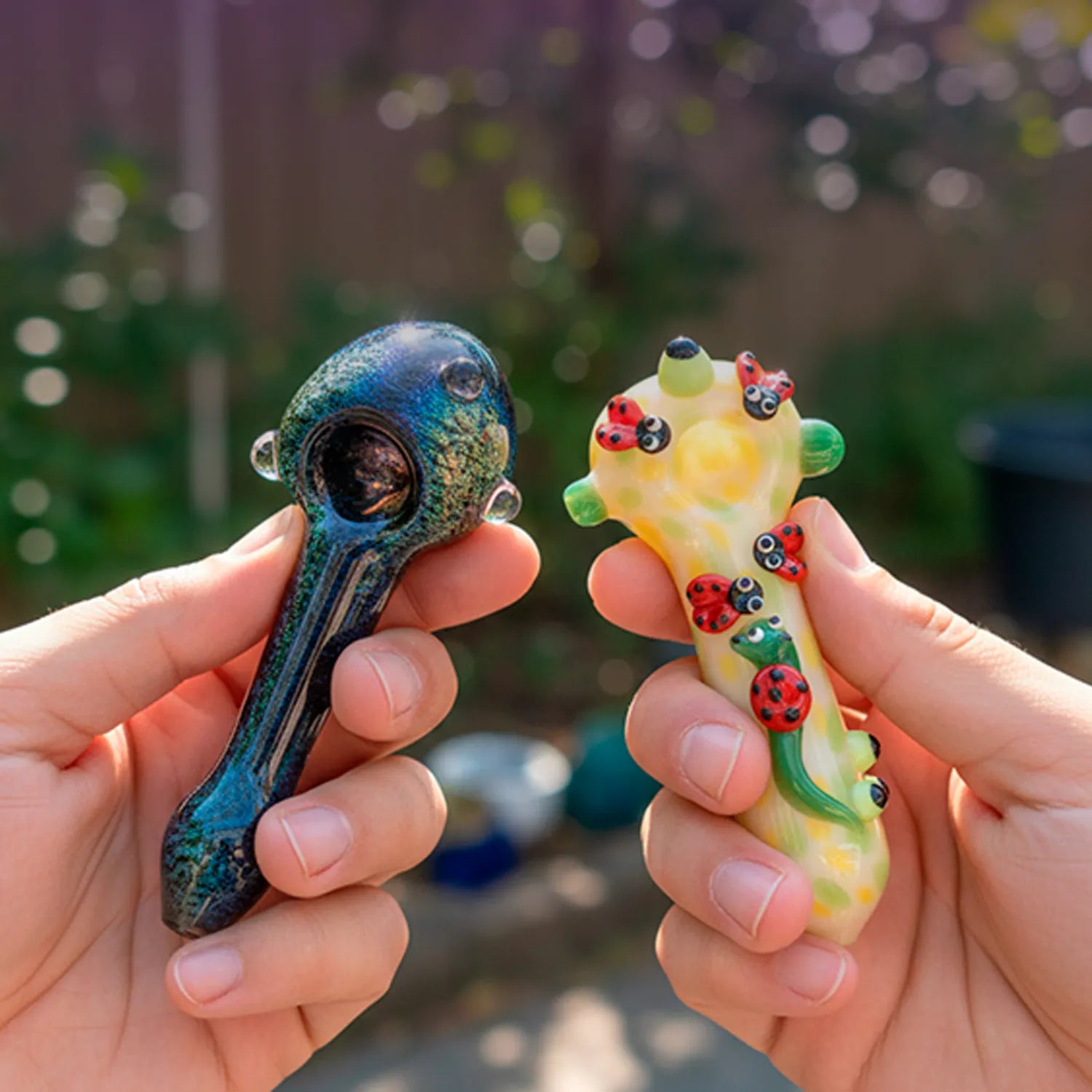 GC Fancy Ladybug and Snail Spoon Pipe - 6 in.