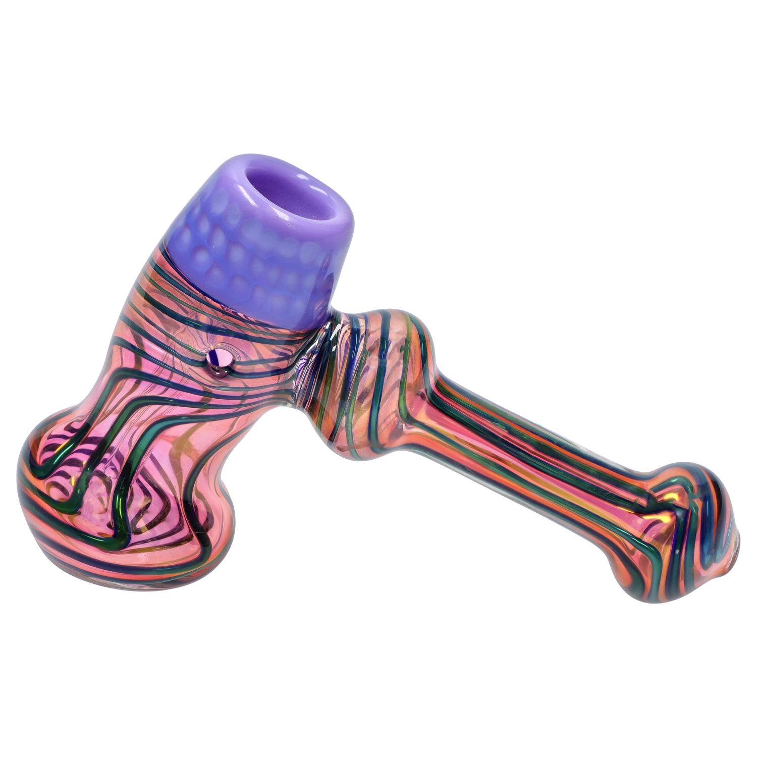 GC Gold Fume Hammer Bubbler - 7 in.