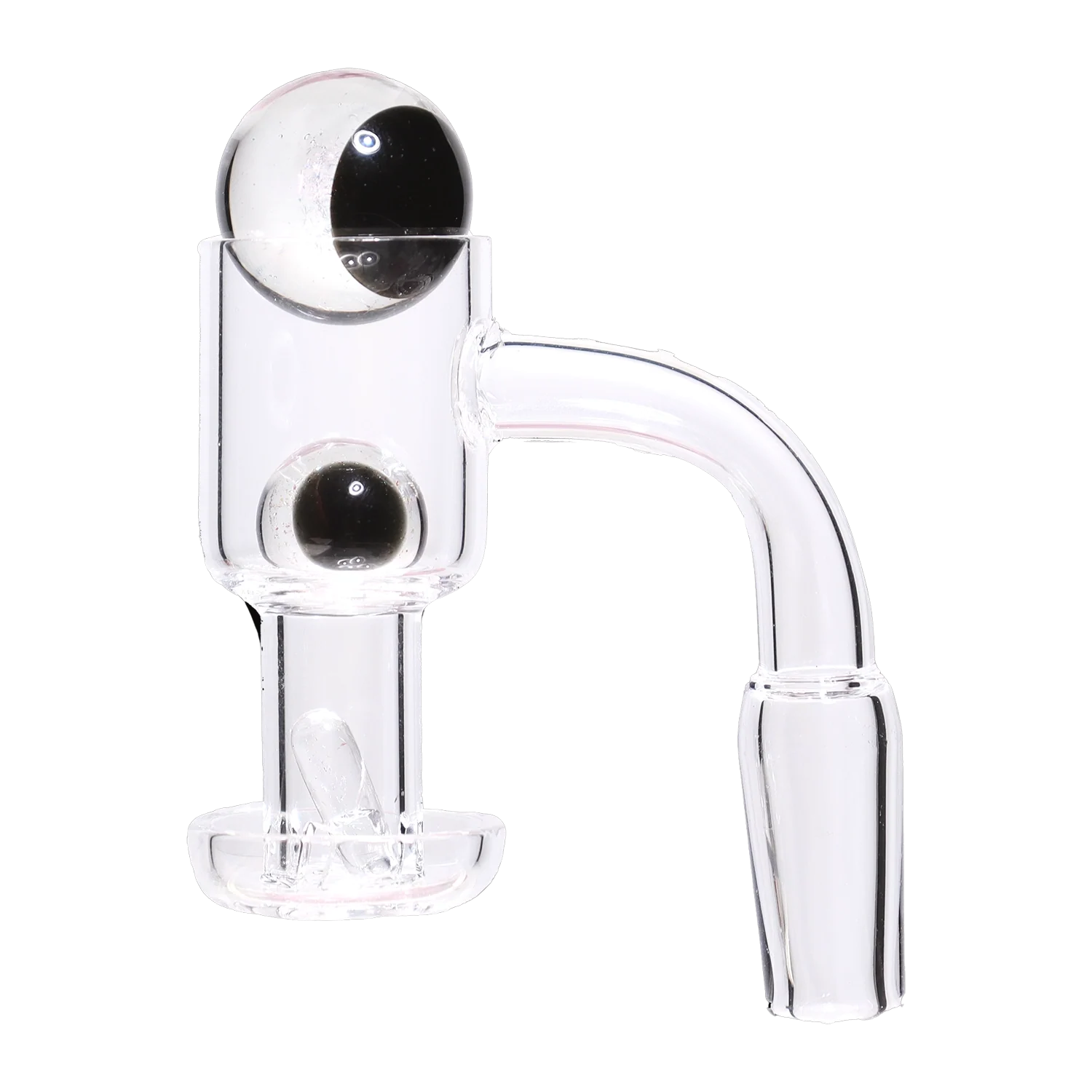 GC Ying Yang Banger Set with Terp Beads - 90 degree - Male 14mm