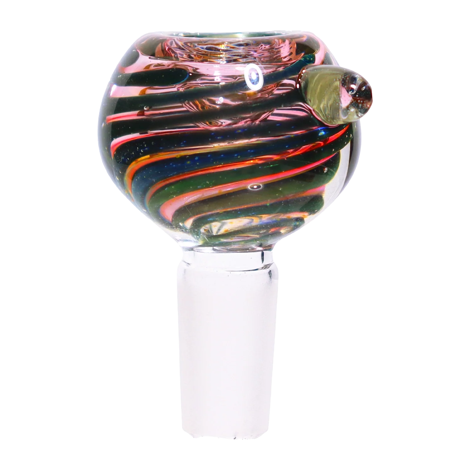 GC Pink and Green Swirl Bowl - 14mm