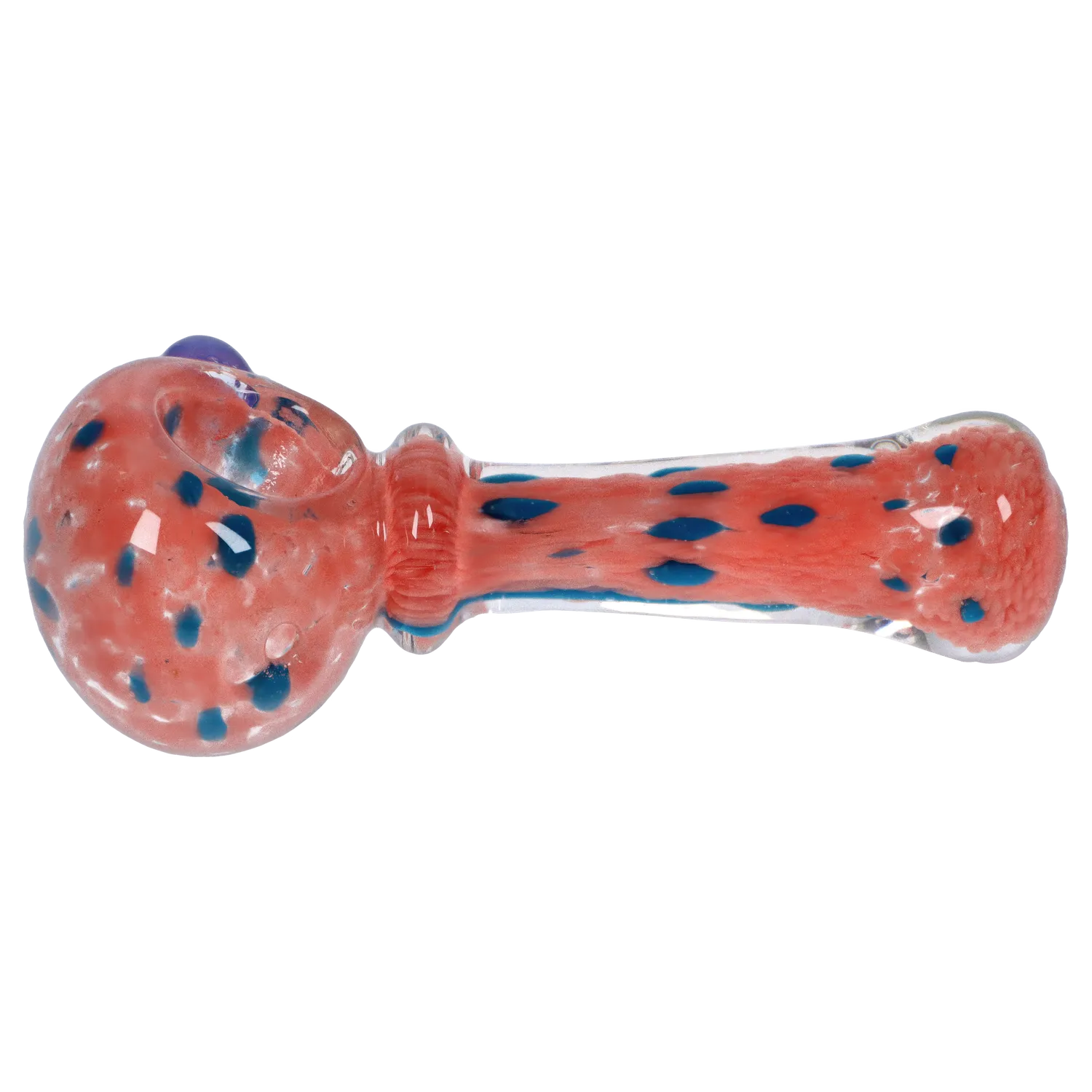 GC Frit with Twisted Mouthpiece Spoon Pipe - 4 in.