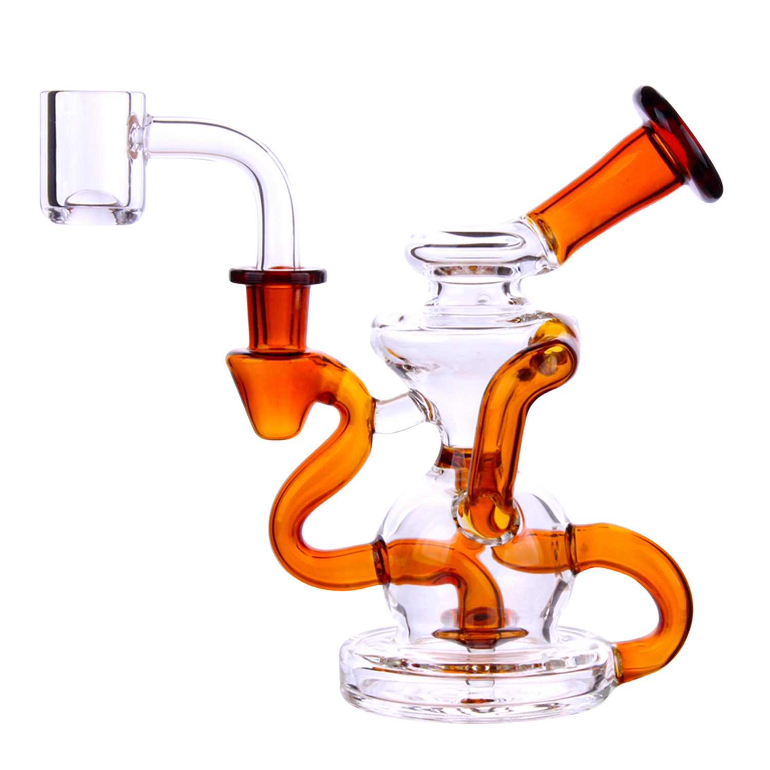 GC Color Tube Recycler Dab Rig - 5.2 in.