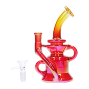 GC Bright Electroplated Recycler Bong - 8 in.