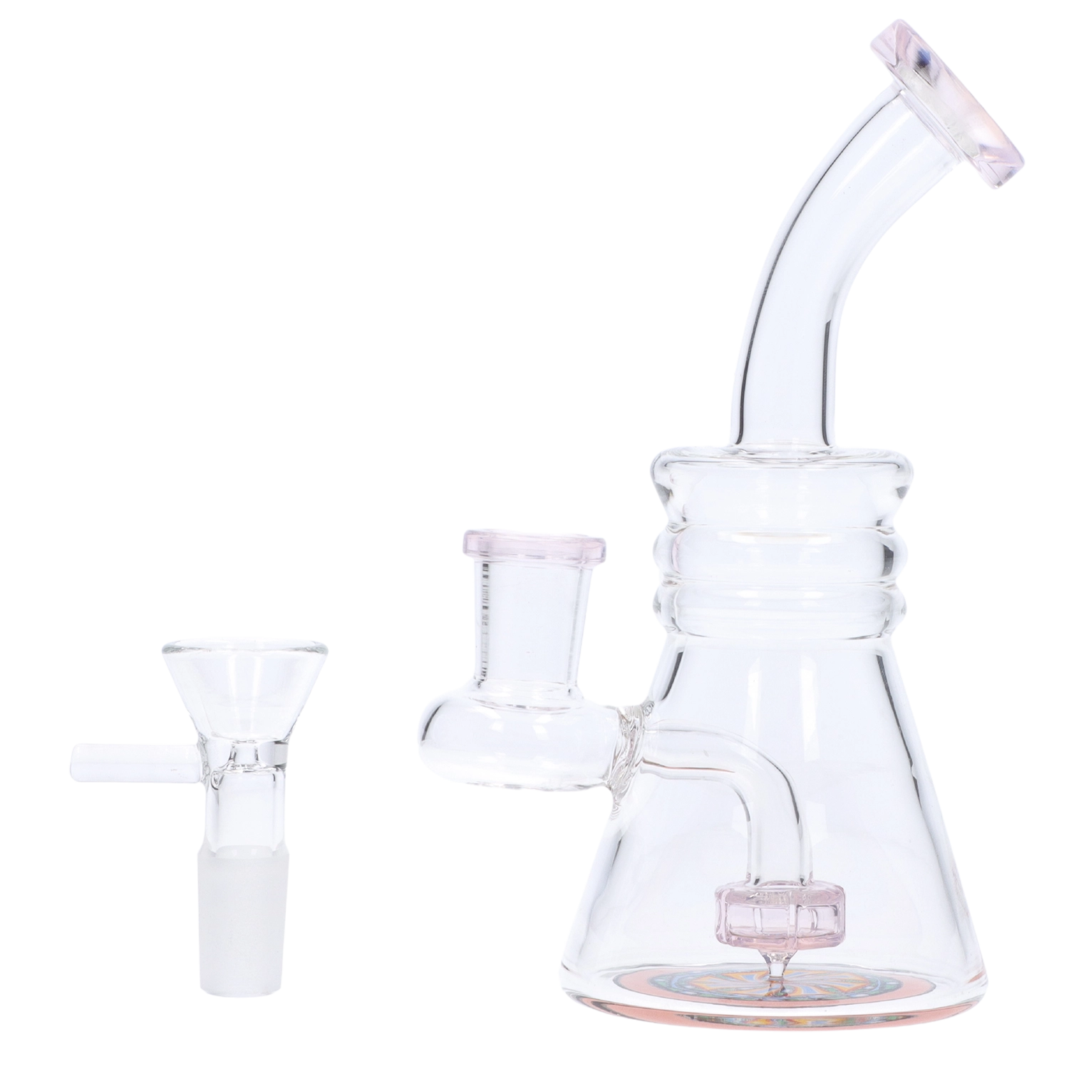 GC Bent Neck Reversable Bottom w/ Perc Bong