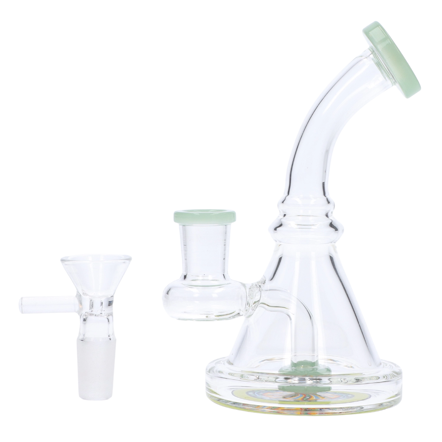GC Bent Neck Reversable Bottom w/ Perc Bong