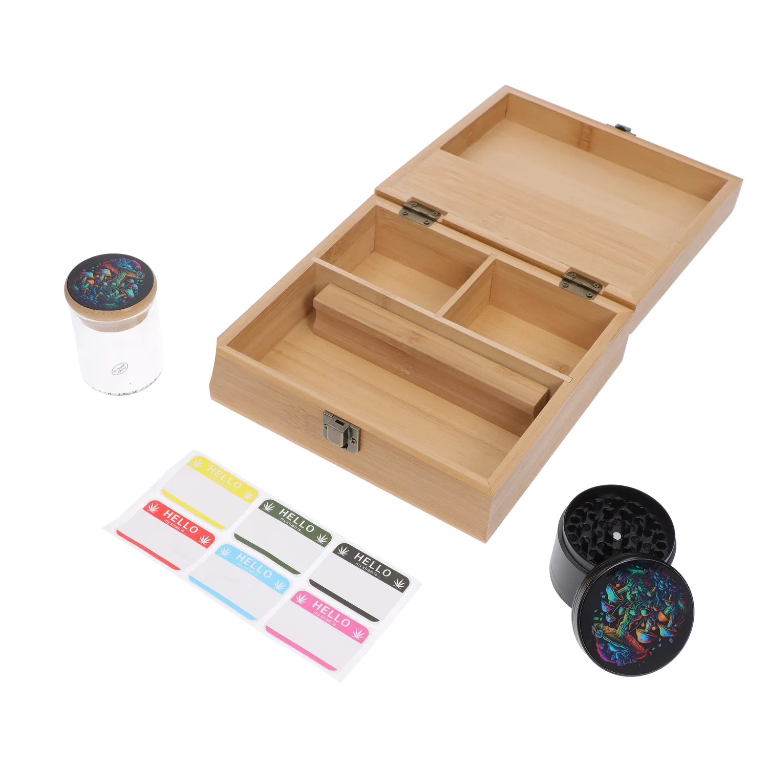 GC Large Bamboo Smoking Kit (Flowing Mushroom)