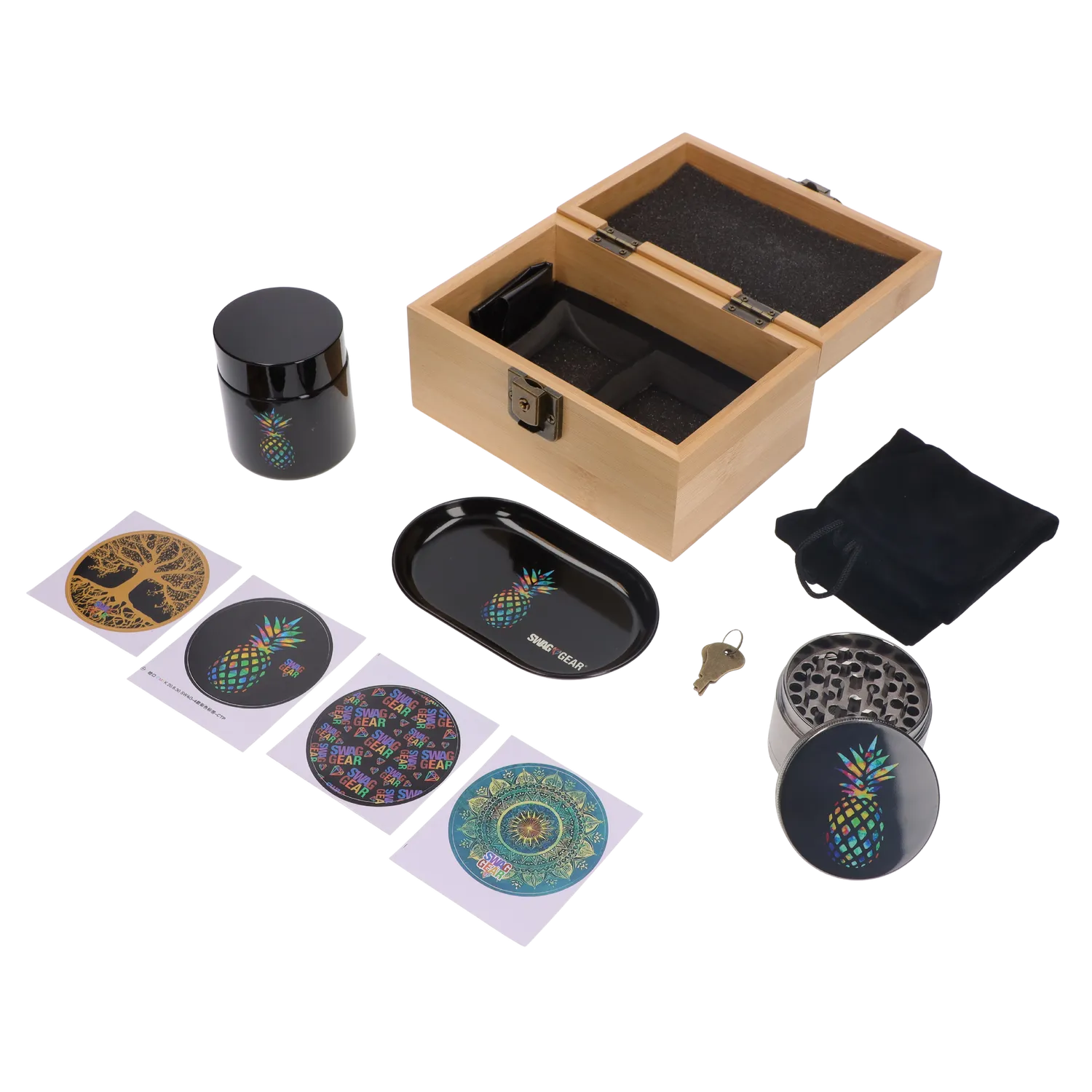 GC Bamboo Smoking Kit Swag gear ( Pineapple )