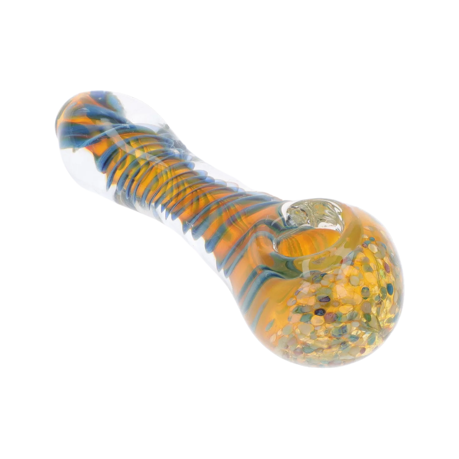 GC Swirls and Dots Spoon Pipe - 4.75 in.