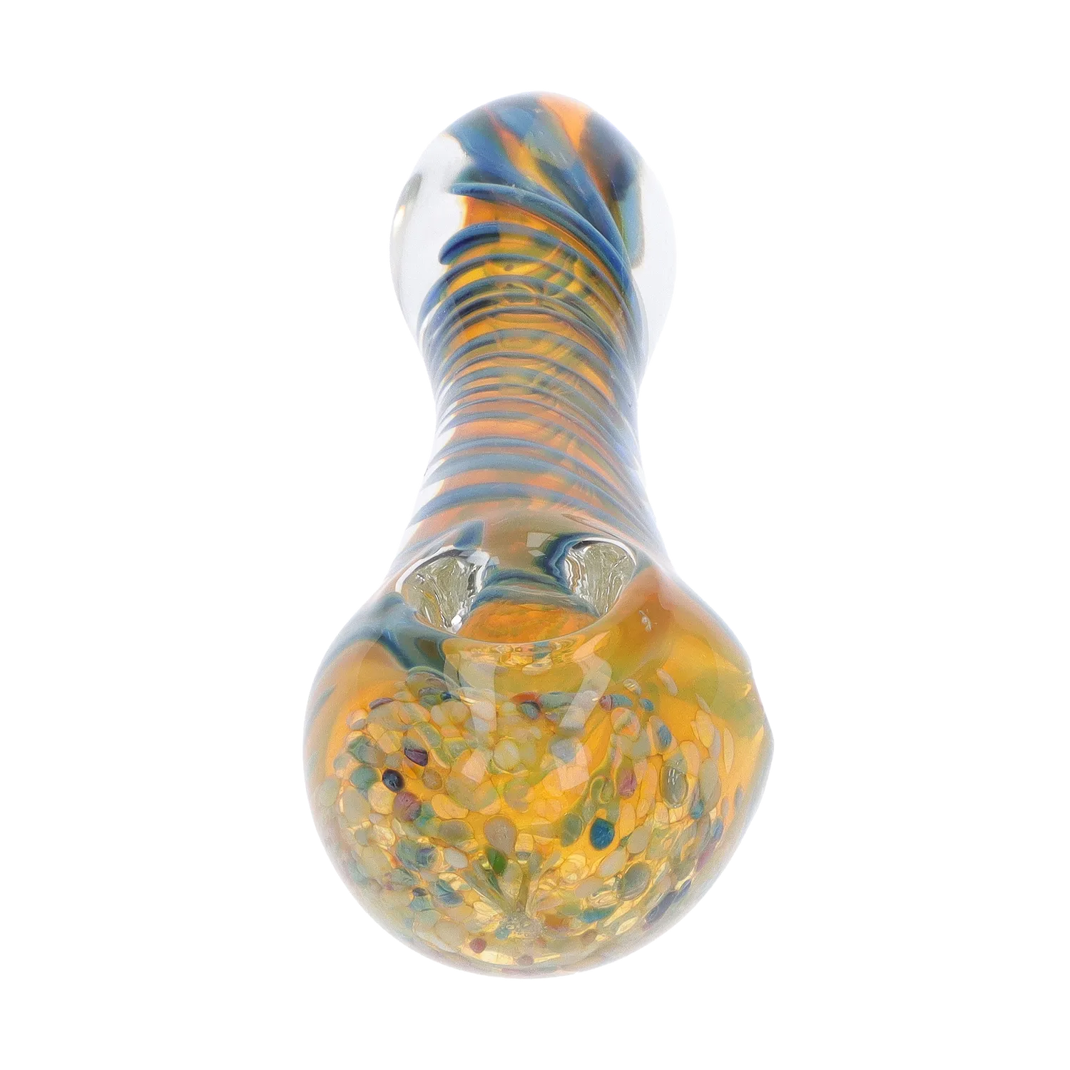 GC Swirls and Dots Spoon Pipe - 4.75 in.
