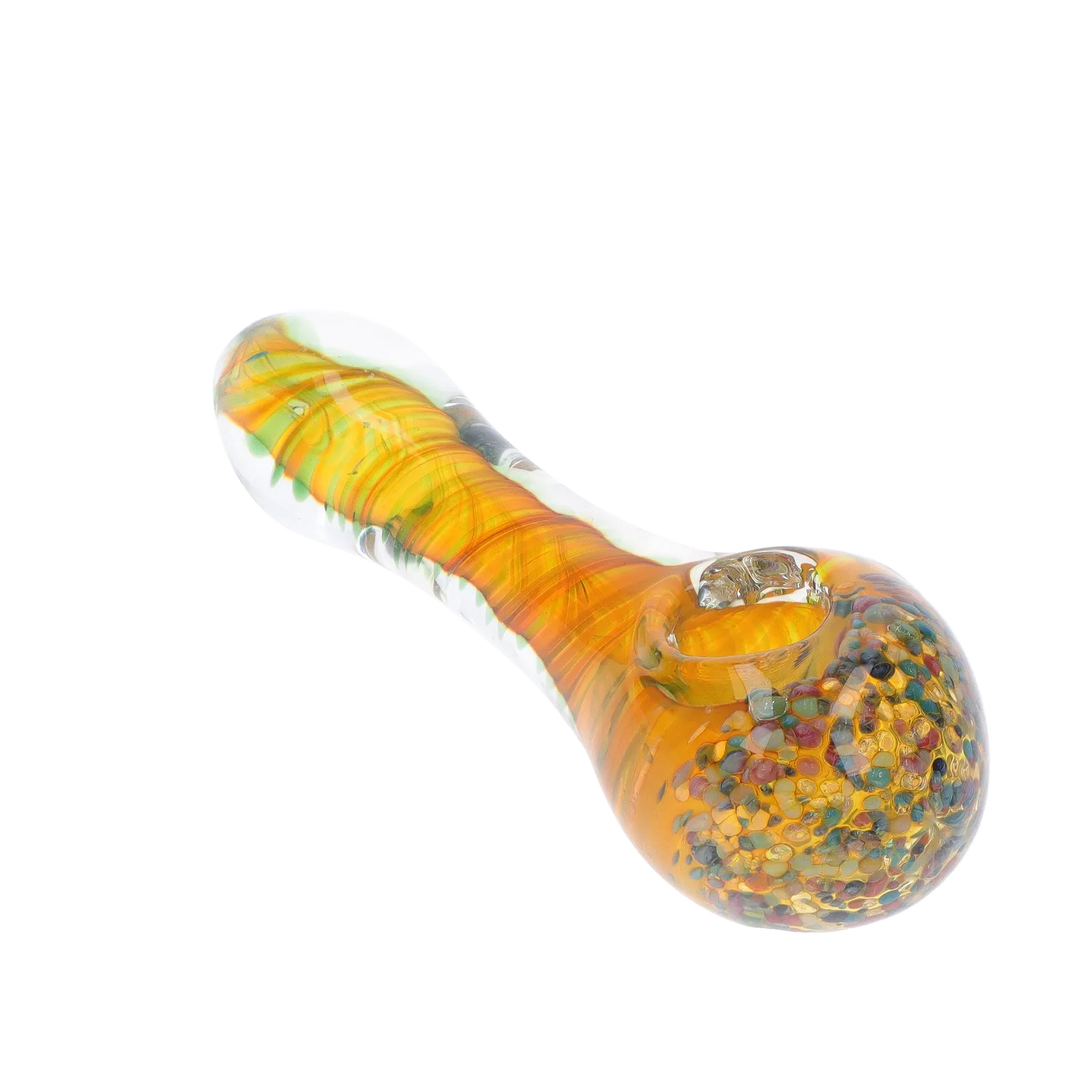 GC Swirls and Dots Spoon Pipe - 4.75 in.