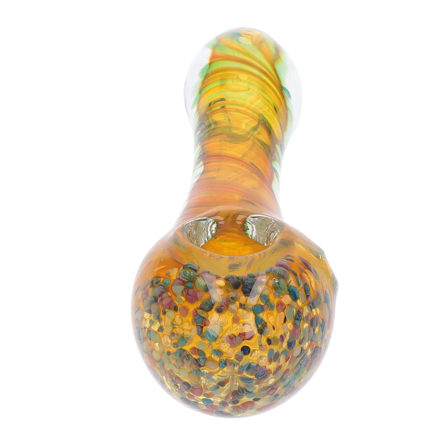 GC Swirls and Dots Spoon Pipe - 4.75 in.