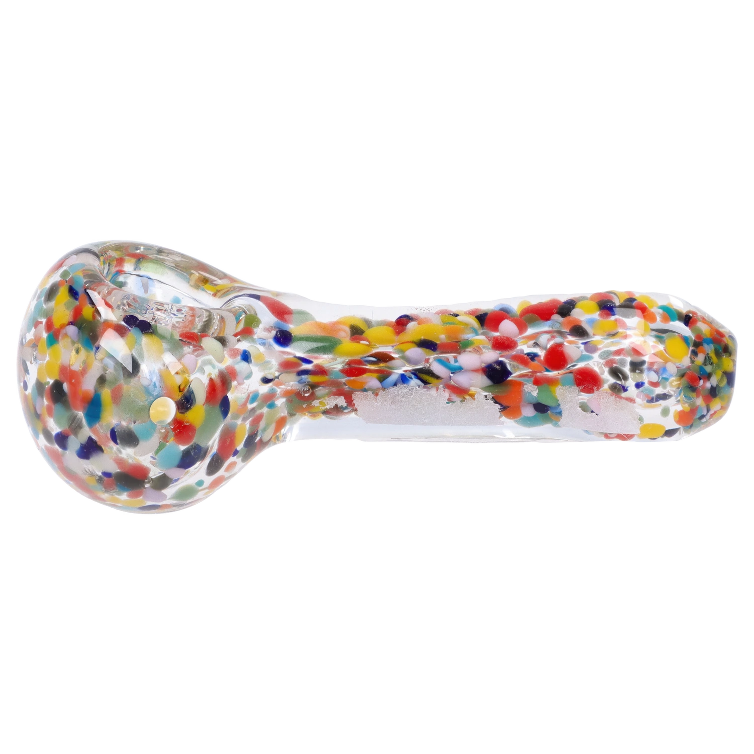GC 3.5" Spoon pipe In Clear Speckled