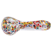 GC 3.5" Spoon pipe In Clear Speckled